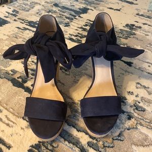 Alex + Alex navy wedges